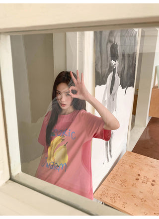fruit print tee