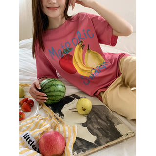 fruit print tee