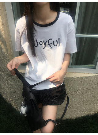 rib letter tee
