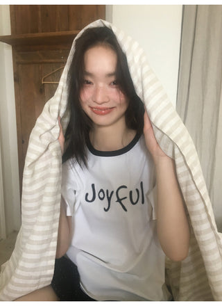 rib letter tee