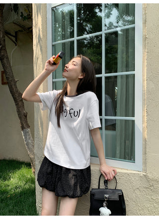 rib letter tee