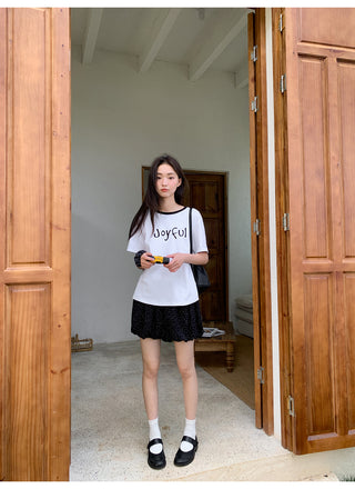 rib letter tee