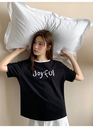 rib letter tee