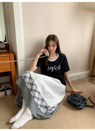 rib letter tee