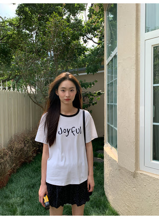 rib letter tee