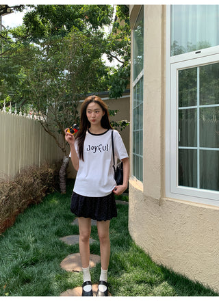 rib letter tee