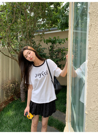 rib letter tee