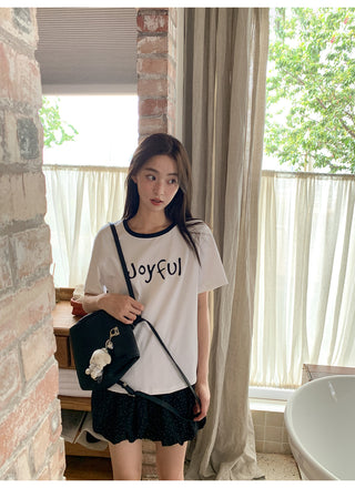 rib letter tee