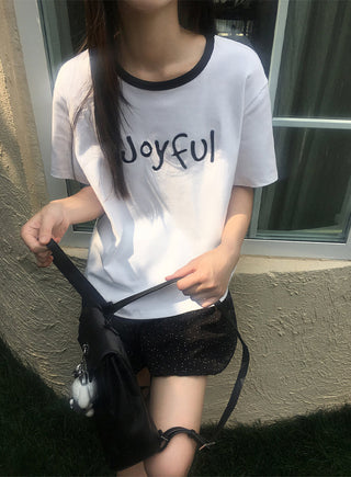 rib letter tee