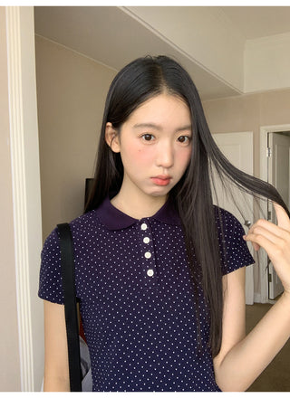polka dot polo