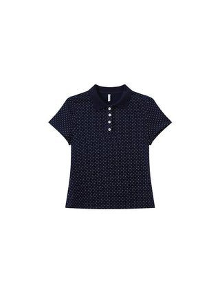 polka dot polo