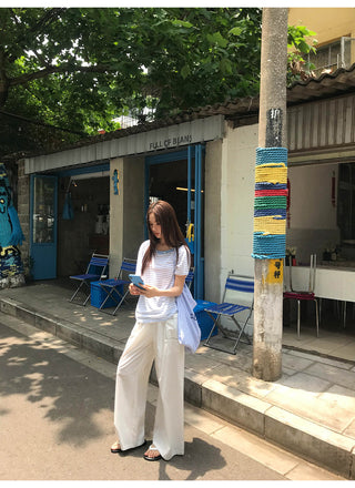 off-shoulder stripe