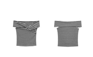contrast stripe tee