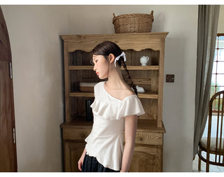 layered ruffle top