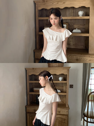 layered ruffle top