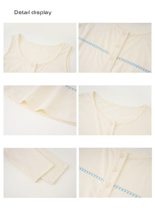 gray embroidered vest