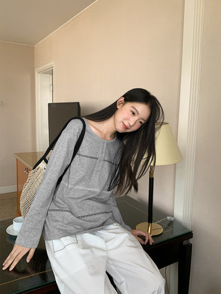 gray embroidered vest