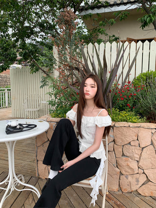 white off-shoulder