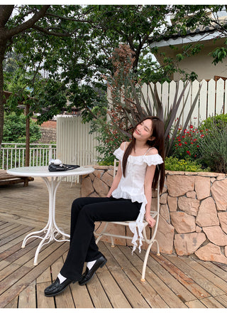 white off-shoulder