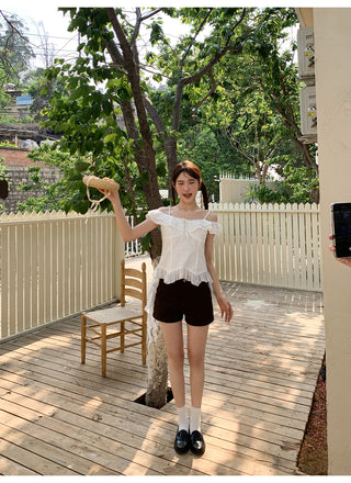 white off-shoulder