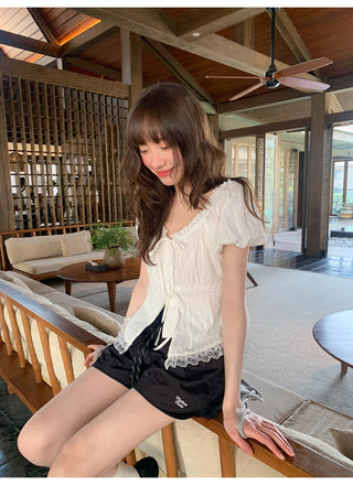 lace short sleeve