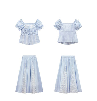 lace skirt set