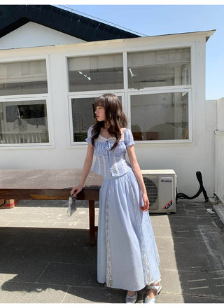 lace skirt set