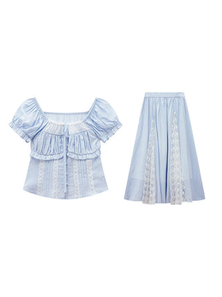 lace skirt set