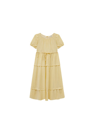 split puff dress