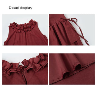 red lace dress