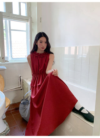 red lace dress