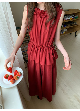 red lace dress