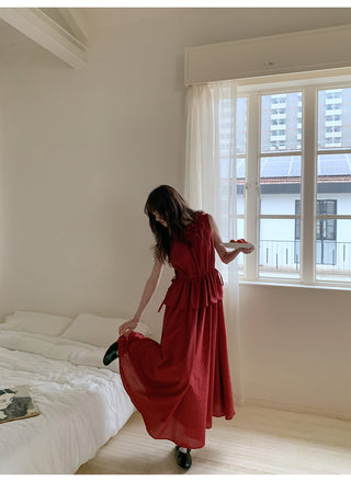 red lace dress