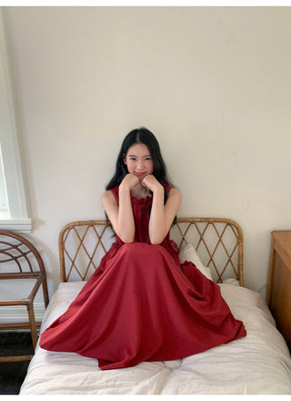red lace dress