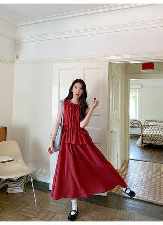 red lace dress