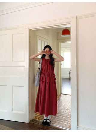 red lace dress