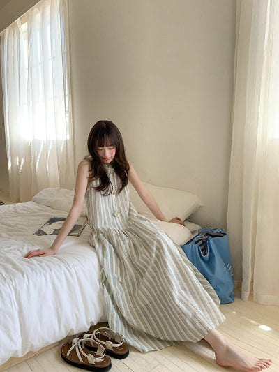 flower halter dress