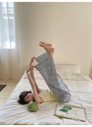 retro plaid pants