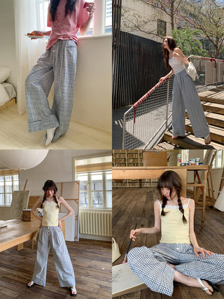 retro plaid pants