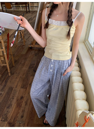 retro plaid pants