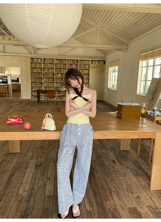 retro plaid pants