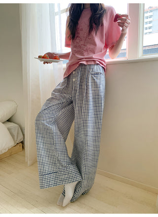 retro plaid pants