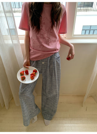 retro plaid pants