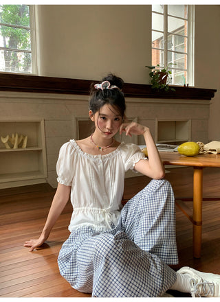 retro plaid pants
