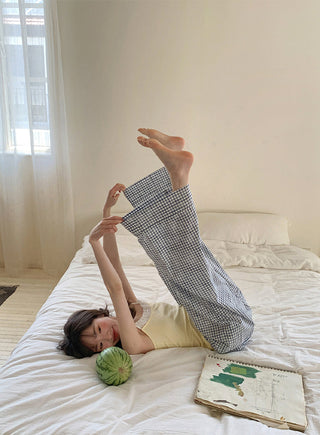 retro plaid pants