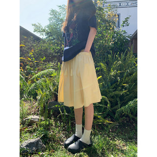 tassel pleated skirt