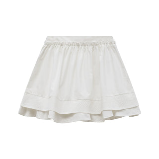 quilted A-line skirt