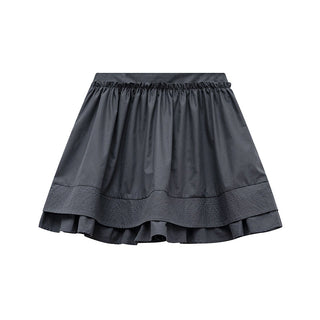 quilted A-line skirt