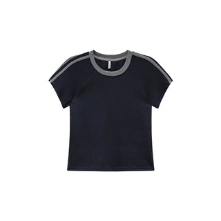 contrast cotton tee