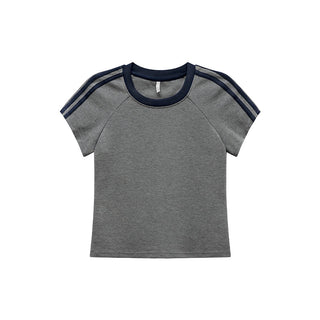 contrast cotton tee